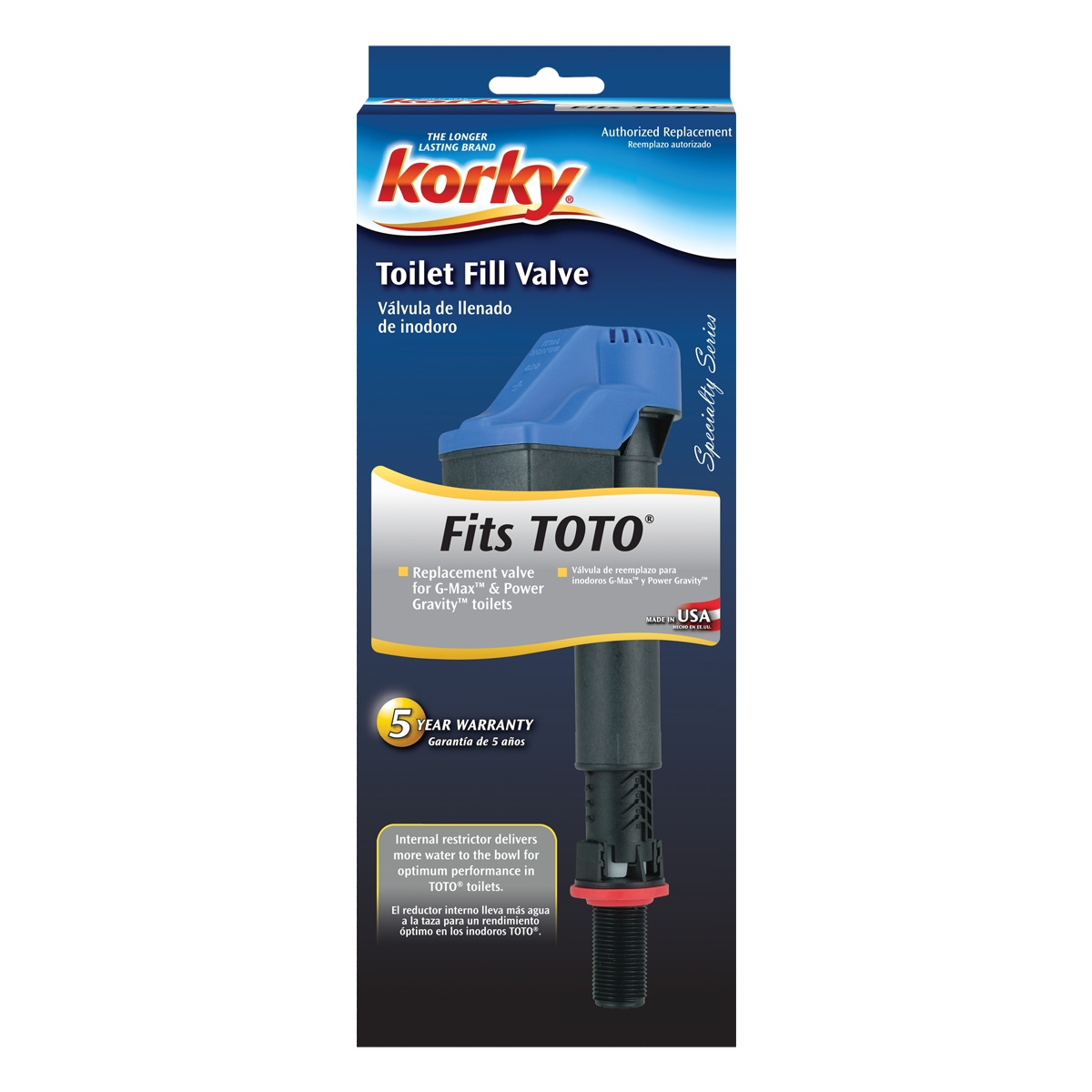 Fits TOTO Toilet Fill Valve Korky
